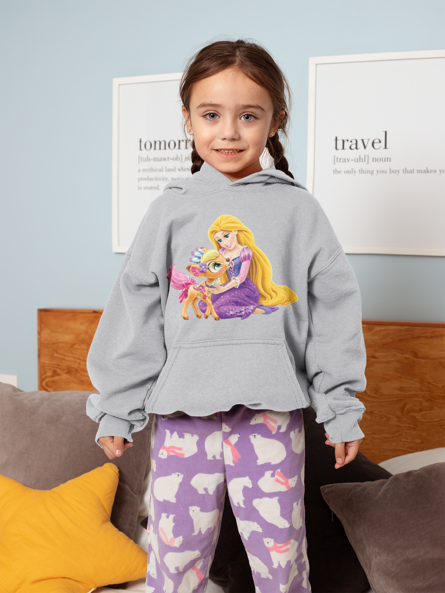 Cute Princess Girl Hoodies-FunkyTeesClub