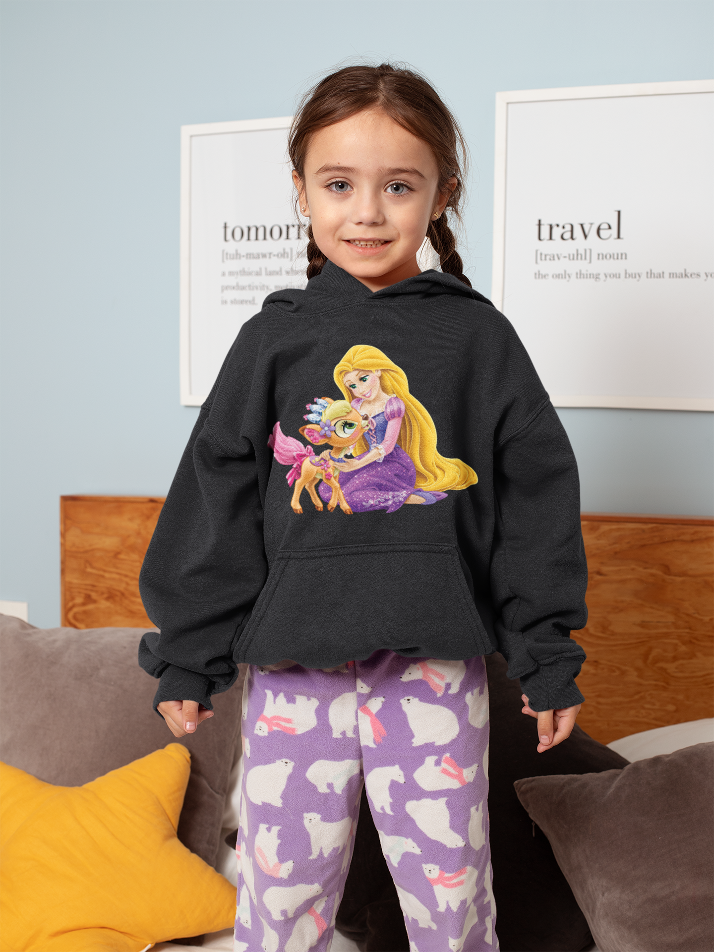Cute Princess Girl Hoodies-FunkyTeesClub