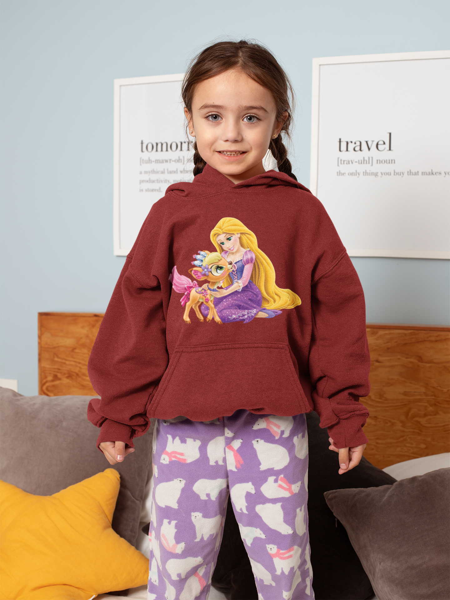 Cute Princess Girl Hoodies-FunkyTeesClub
