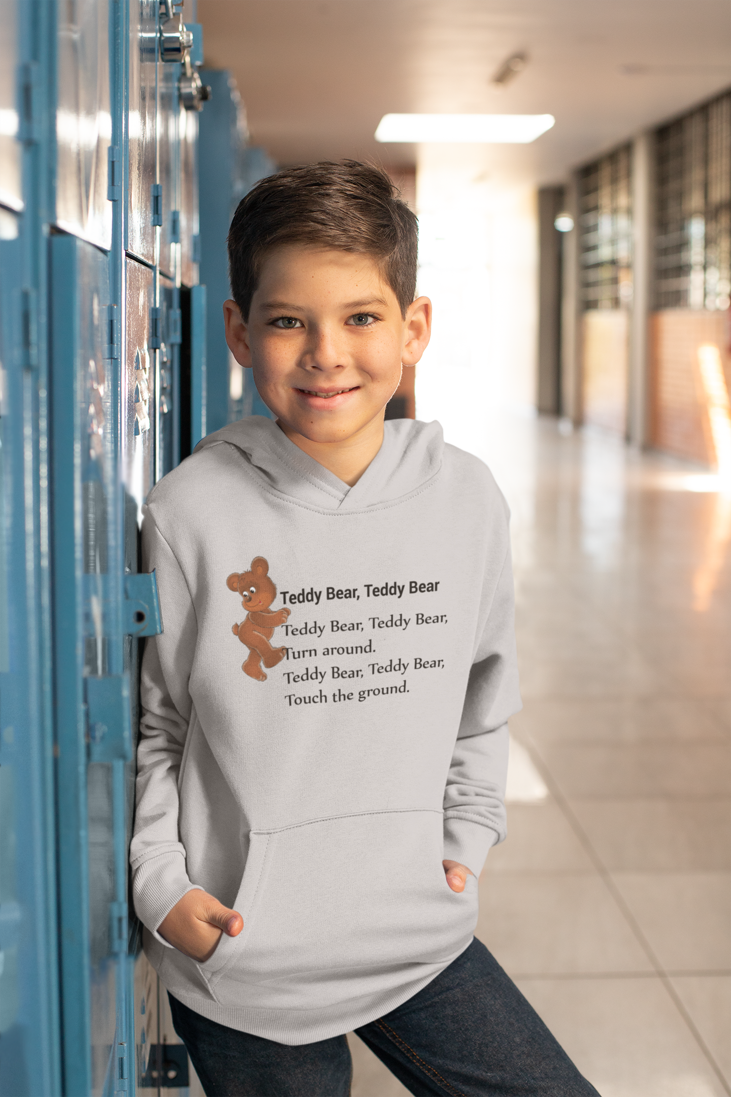 Teddy Bear Teddy Bear Poem Boy Hoodies-FunkyTeesClub