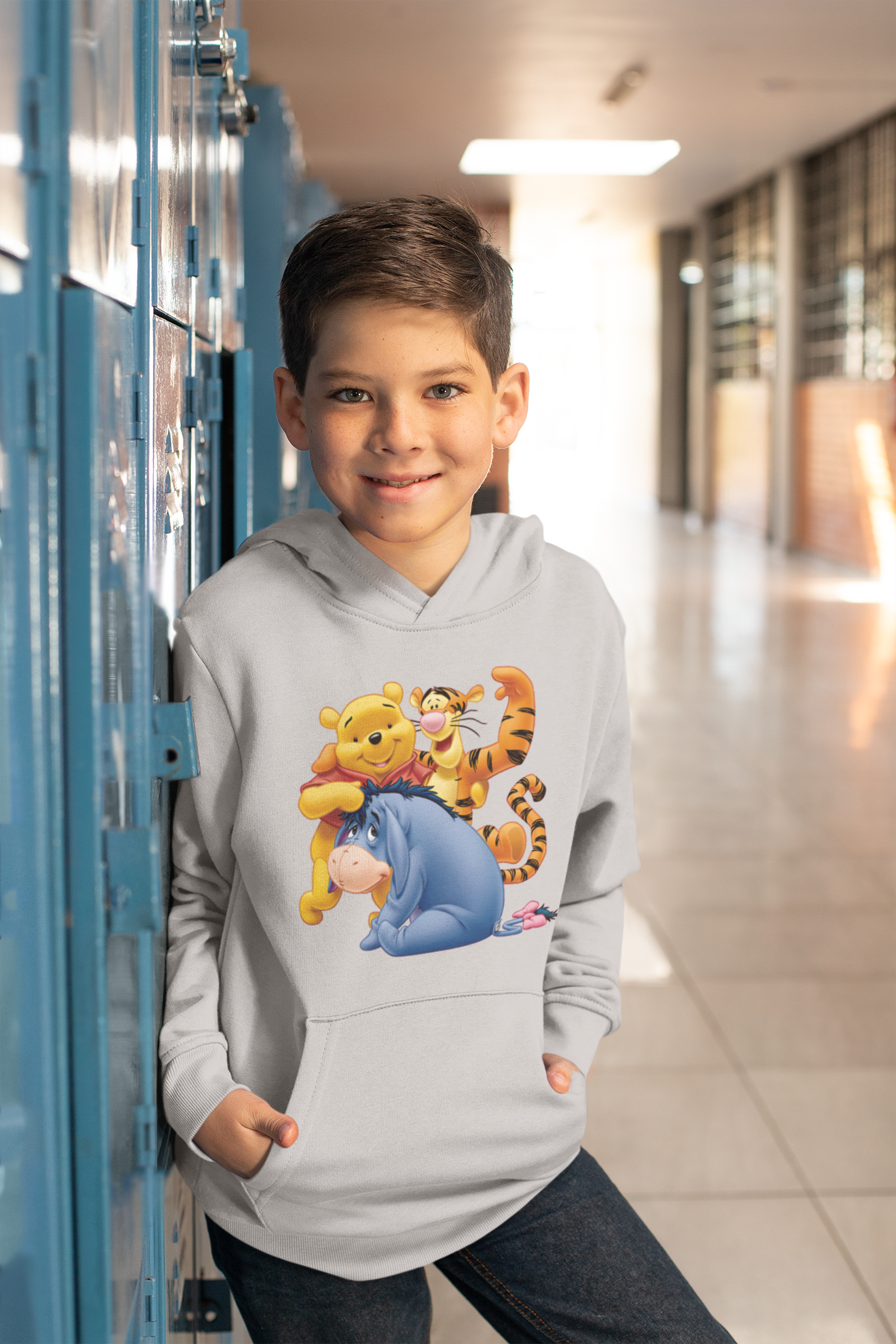 Cute Cartoon Boy Hoodies-FunkyTeesClub