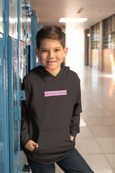 Destroy Your Feelings Minimal Boy Hoodies-FunkyTeesClub