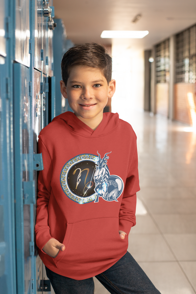 Capricon Zodiac Sign Boy Hoodies-FunkyTeesClub