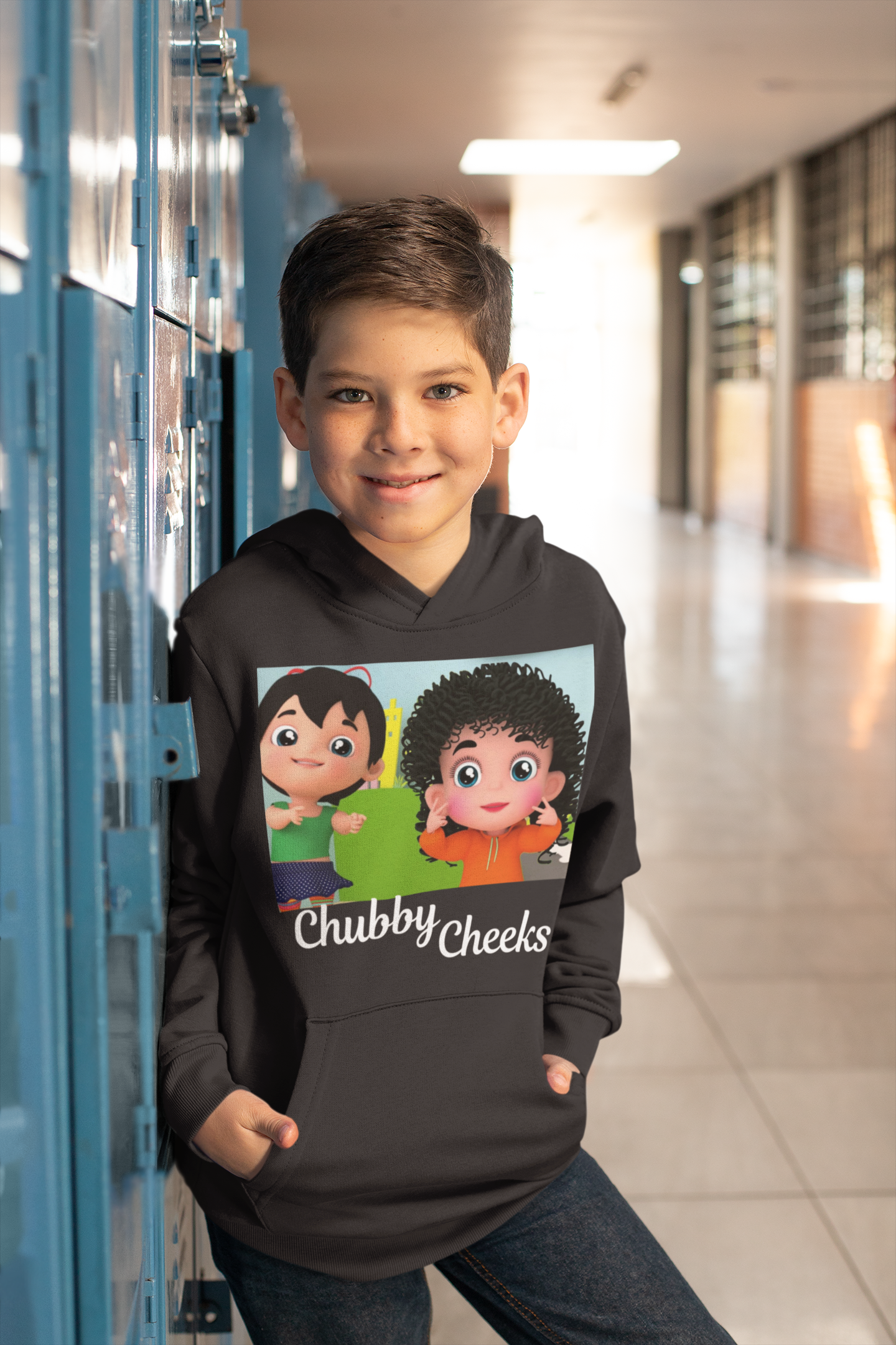 Chubby Cheeks Poem Boy Hoodies-FunkyTeesClub