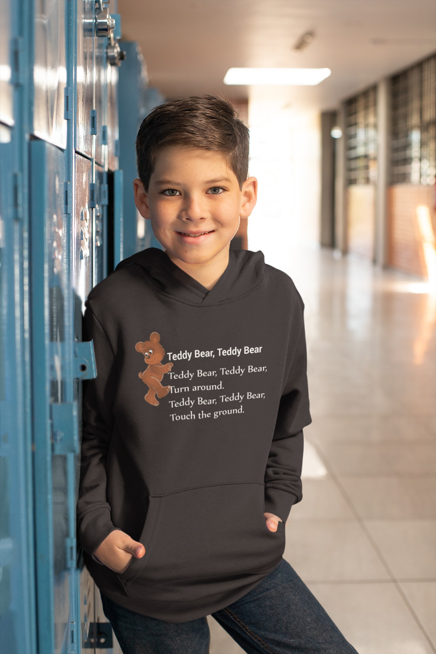 Teddy Bear Teddy Bear Poem Boy Hoodies-FunkyTeesClub