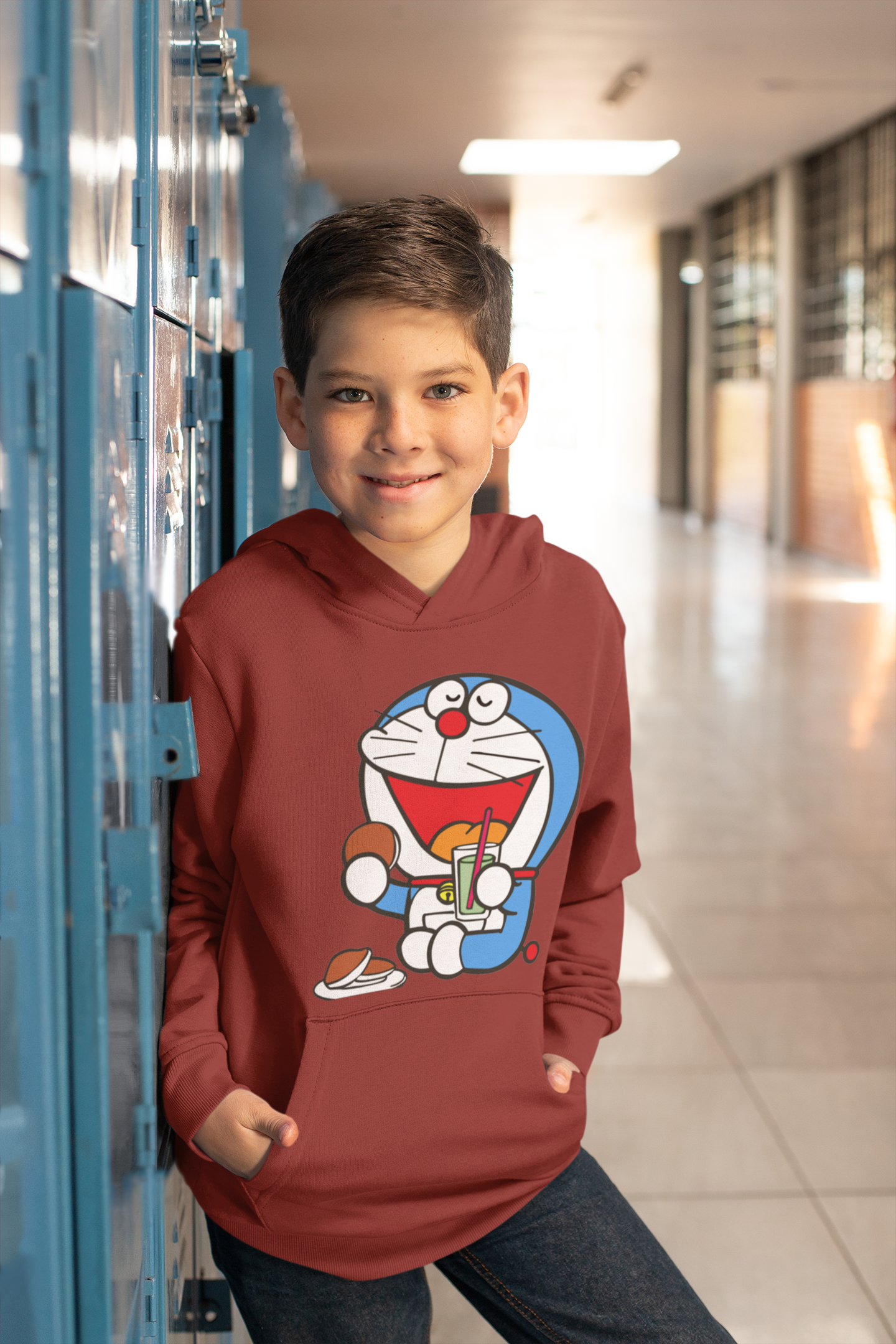Cute Cartoon Boy Hoodies-FunkyTeesClub