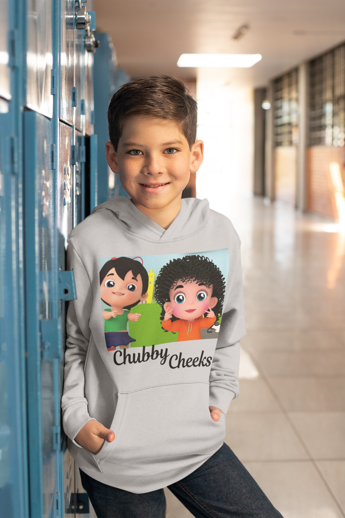 Chubby Cheeks Poem Boy Hoodies-FunkyTeesClub