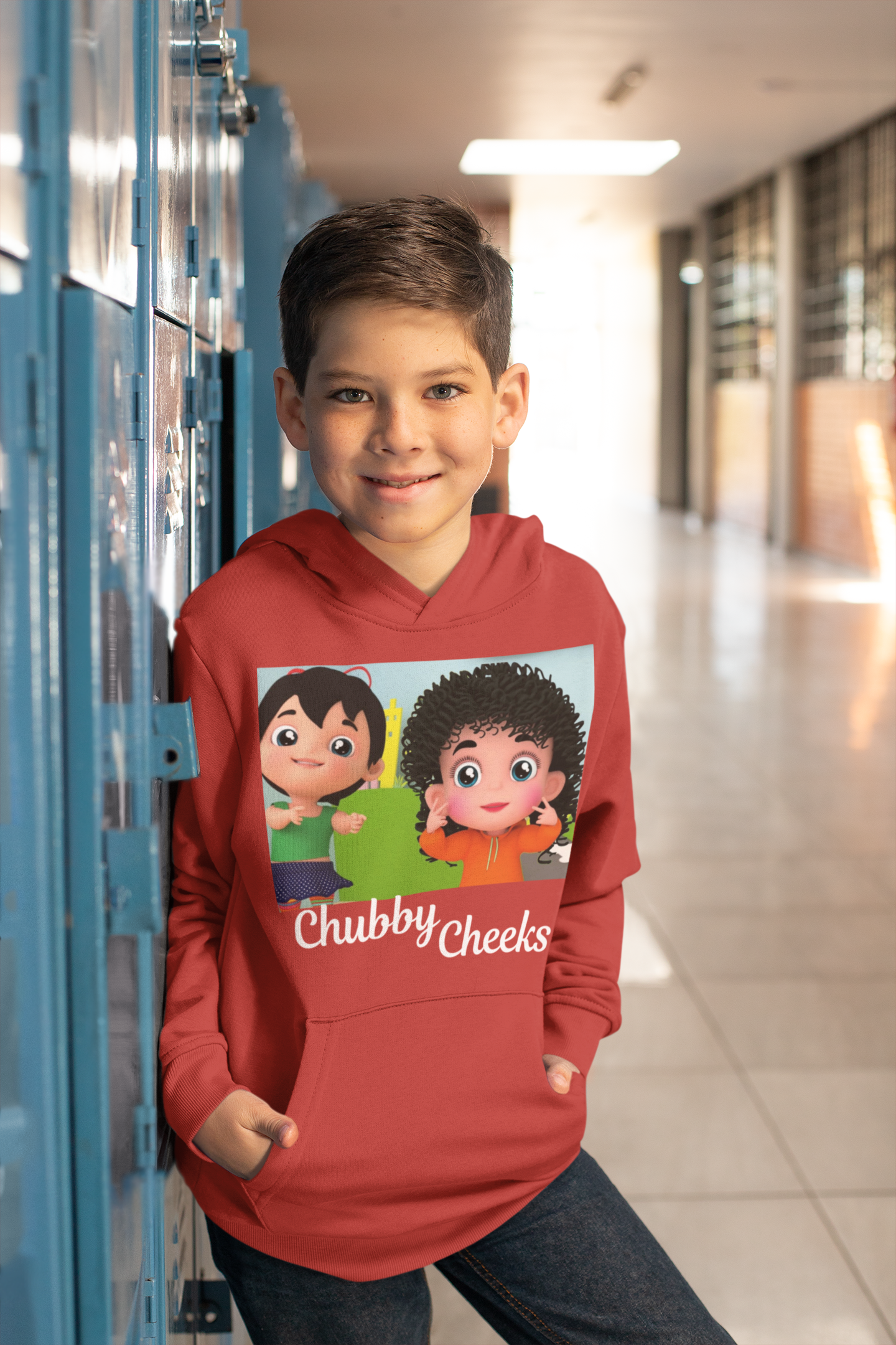 Chubby Cheeks Poem Boy Hoodies-FunkyTeesClub