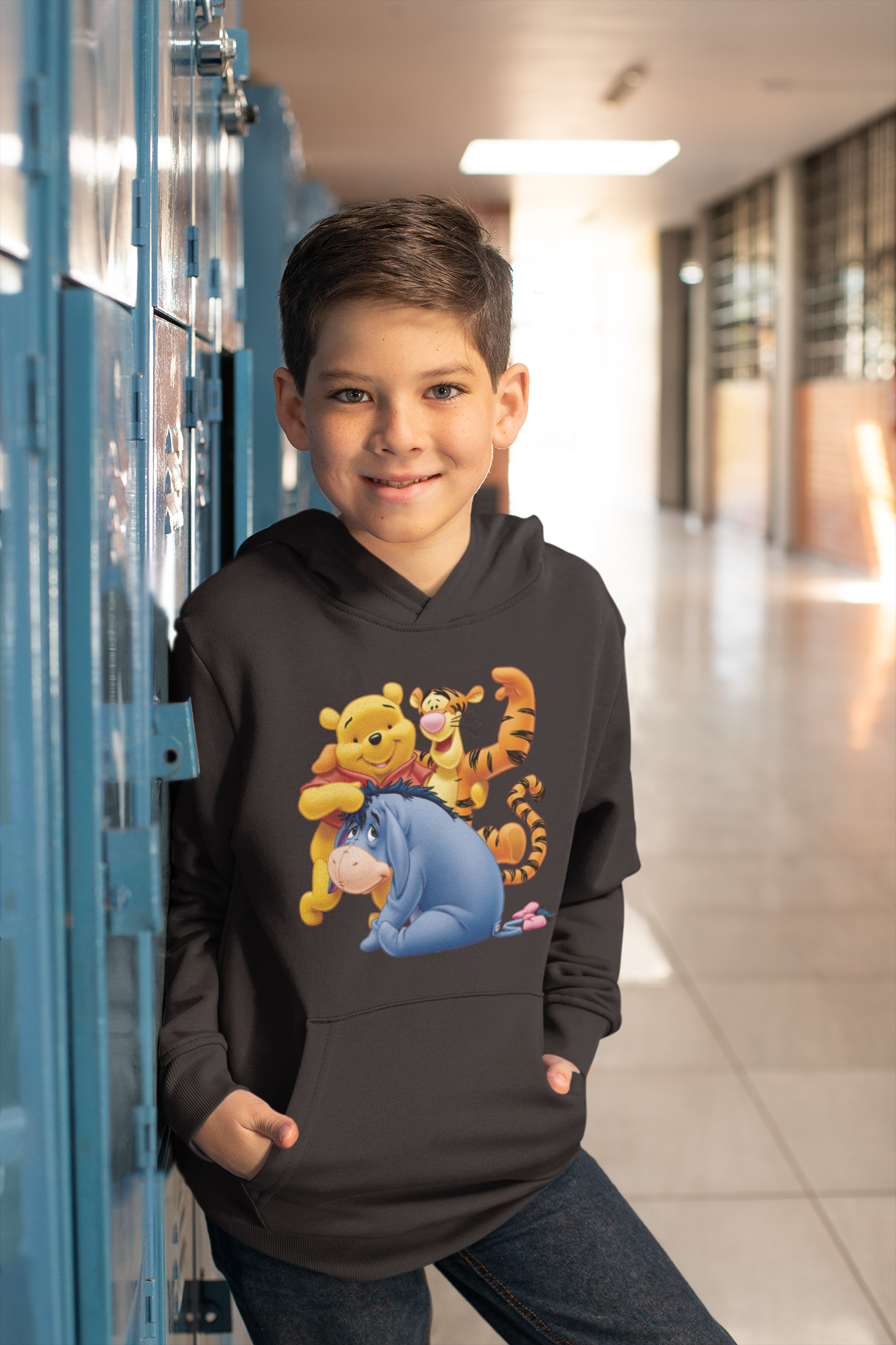 Cute Cartoon Boy Hoodies-FunkyTeesClub