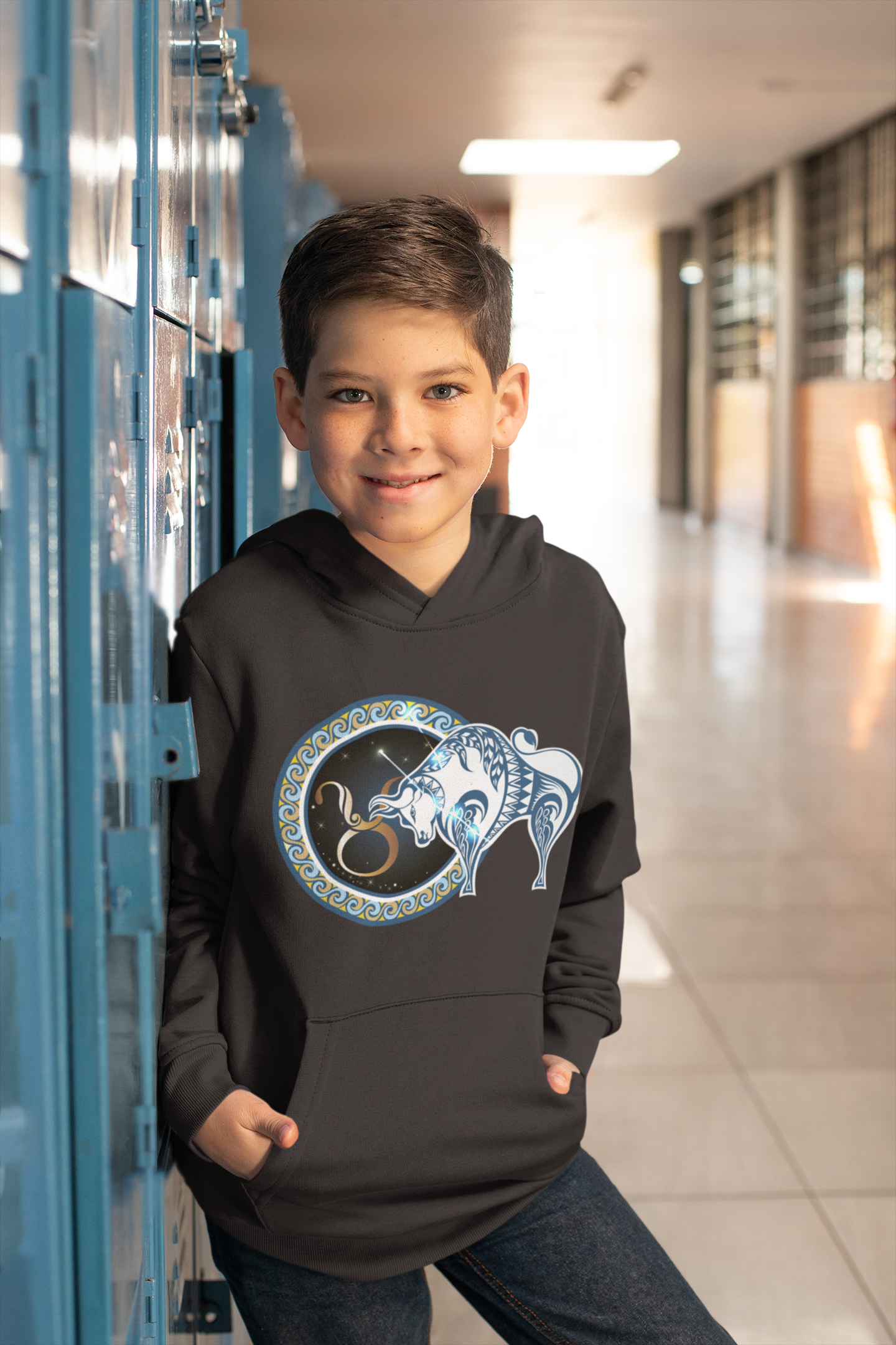Taurus Zodiac Sign Boy Hoodies-FunkyTeesClub