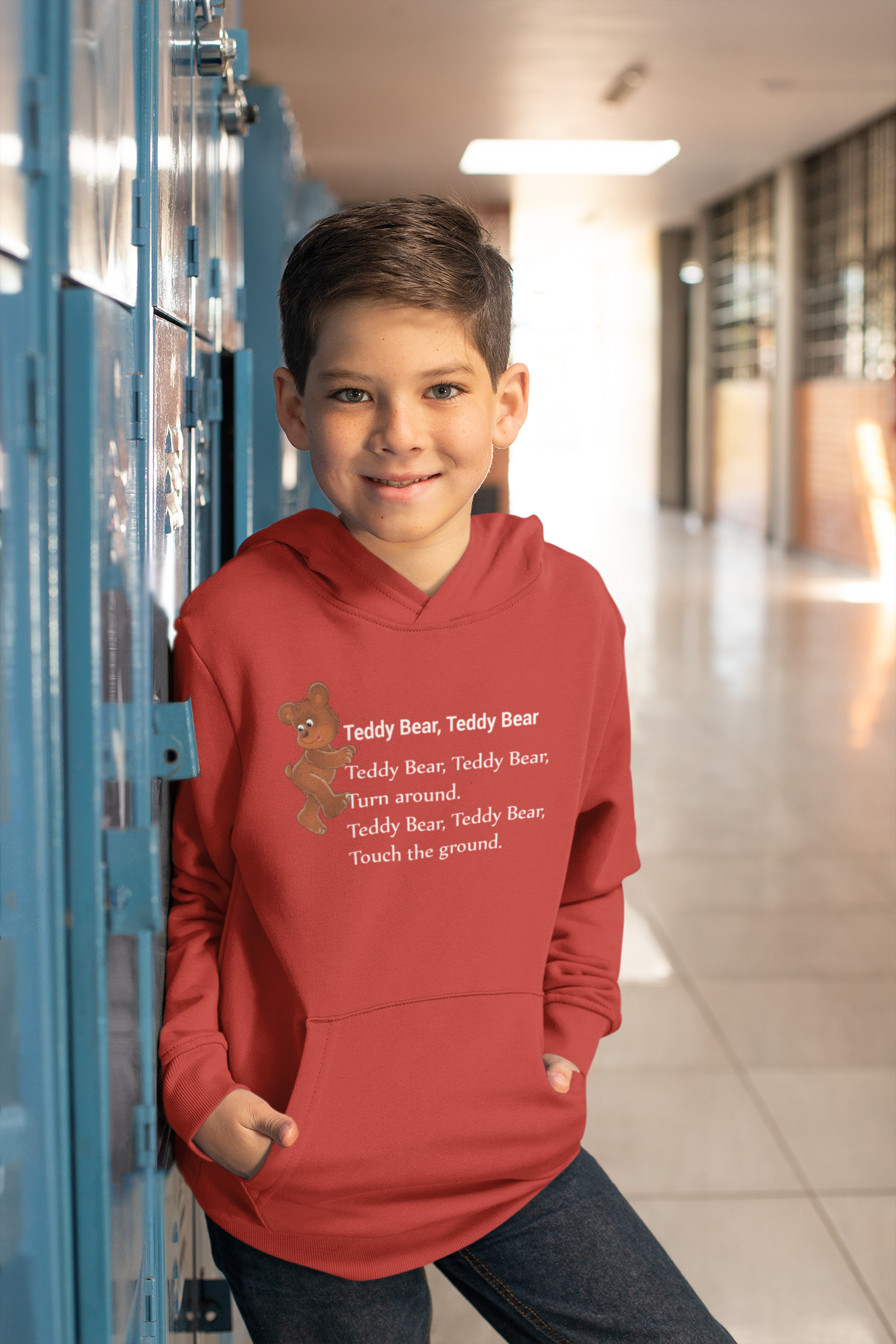 Teddy Bear Teddy Bear Poem Boy Hoodies-FunkyTeesClub