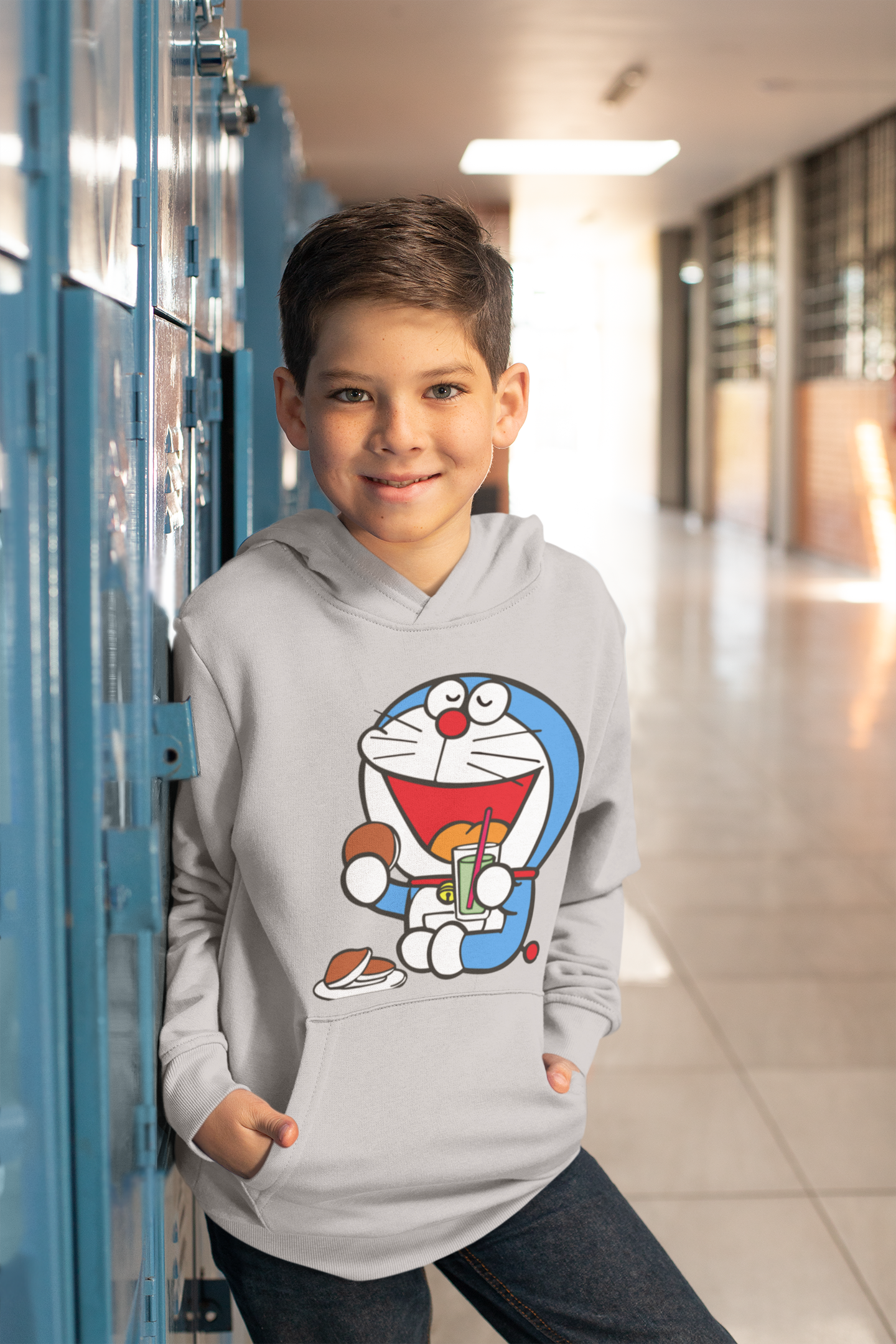 Cute Cartoon Boy Hoodies-FunkyTeesClub