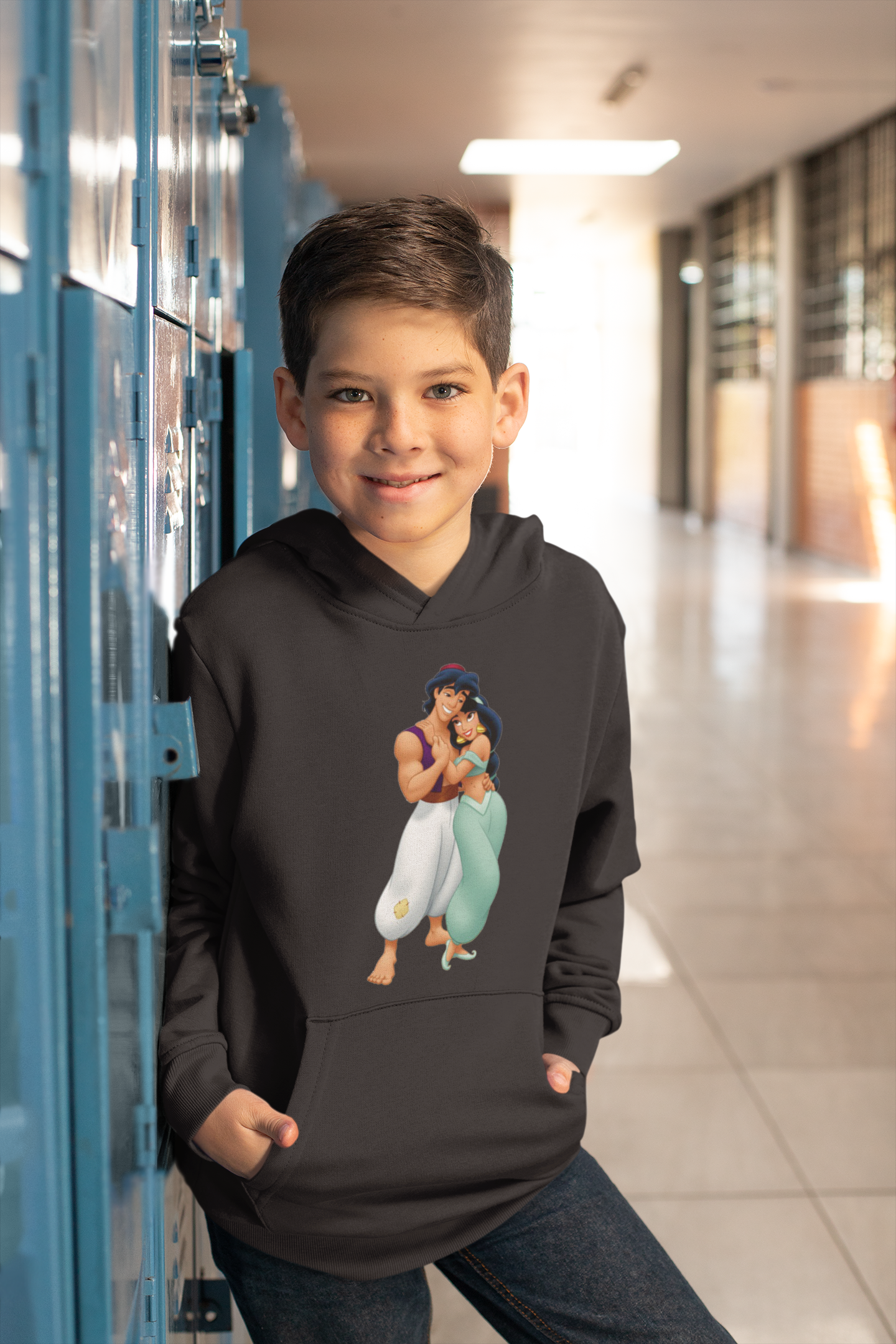 Cute Cartoon Boy Hoodies-FunkyTeesClub