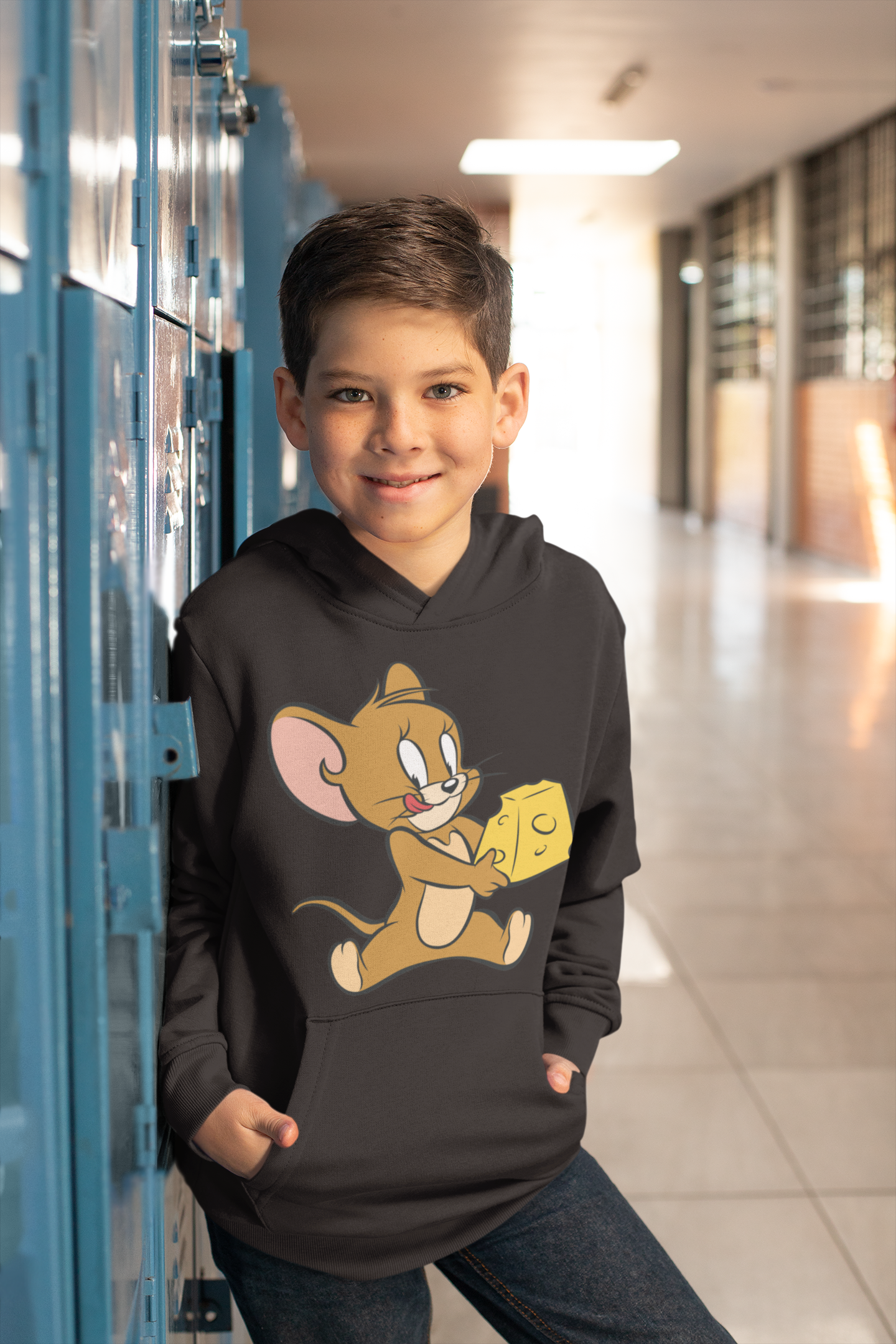 Cute Cartoon Boy Hoodies-FunkyTeesClub