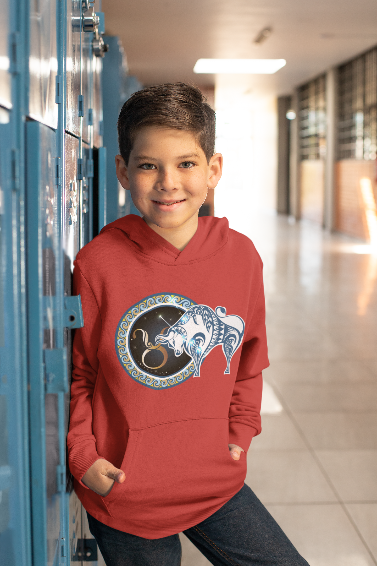 Taurus Zodiac Sign Boy Hoodies-FunkyTeesClub