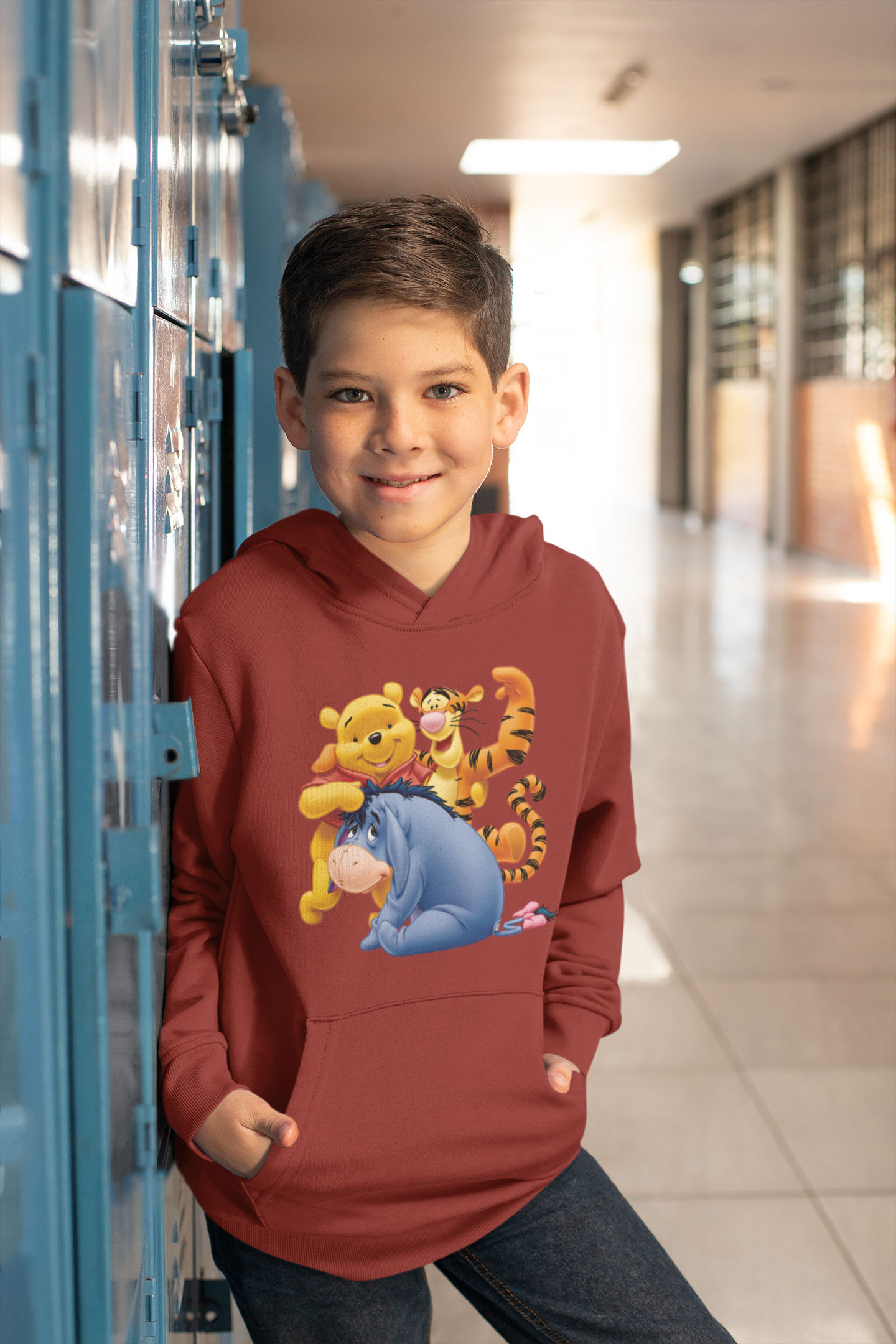 Cute Cartoon Boy Hoodies-FunkyTeesClub