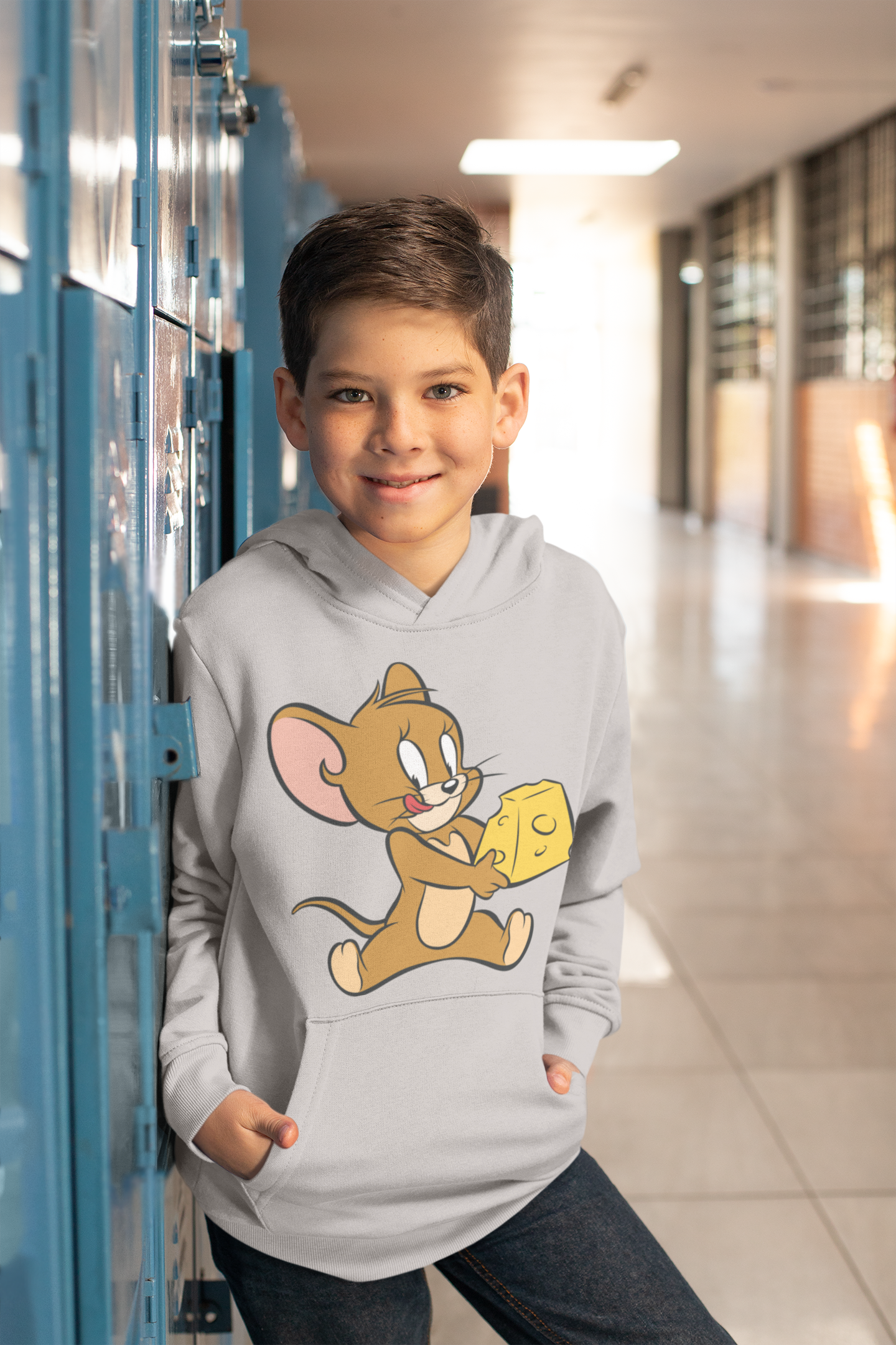 Cute Cartoon Boy Hoodies-FunkyTeesClub
