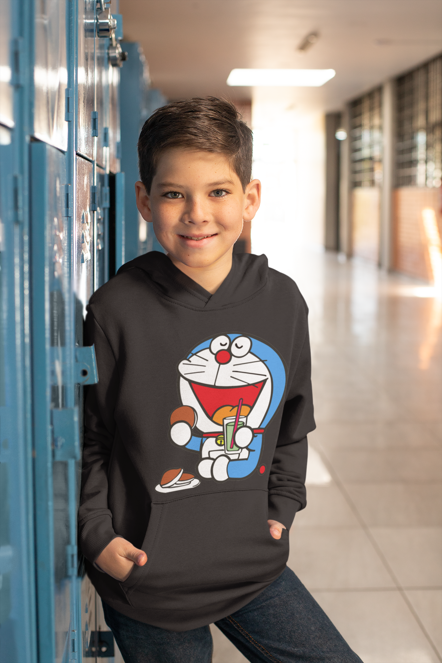 Cute Cartoon Boy Hoodies-FunkyTeesClub