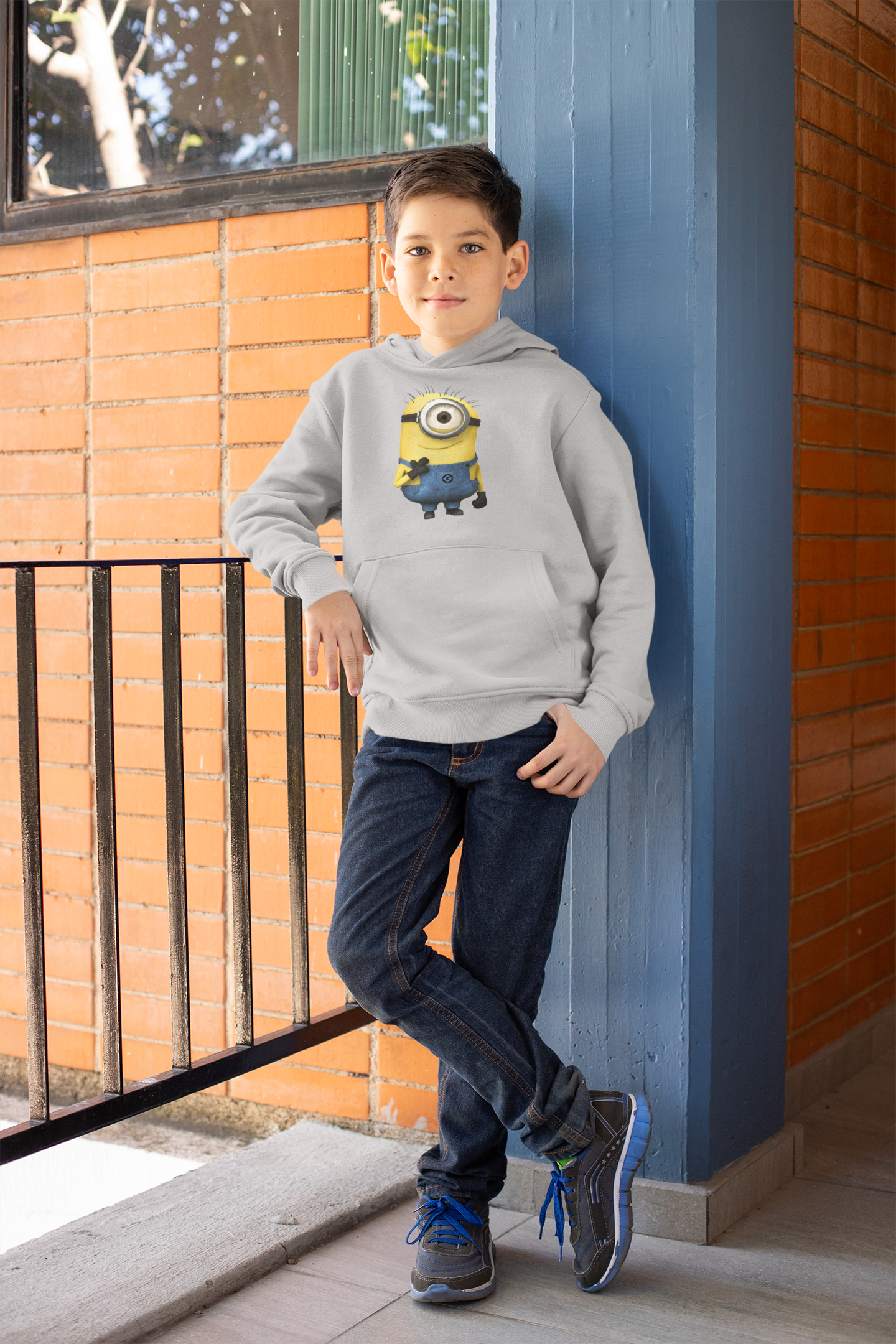 Cute Cartoon Boy Hoodies-FunkyTeesClub
