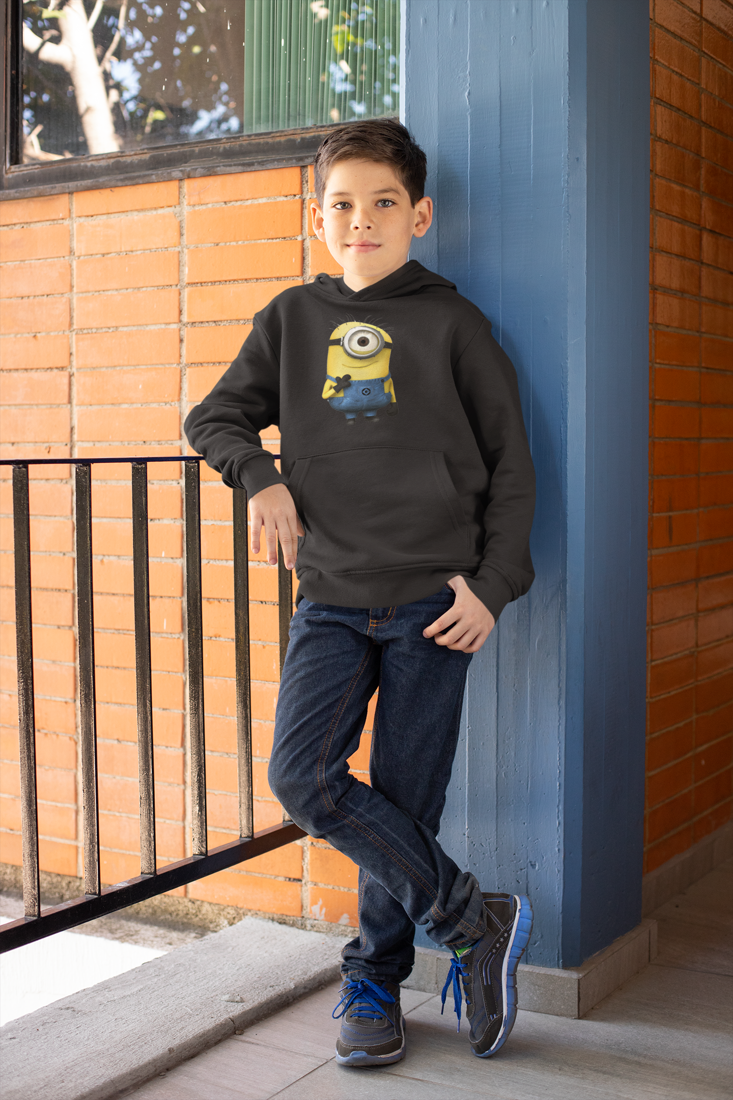 Cute Cartoon Boy Hoodies-FunkyTeesClub