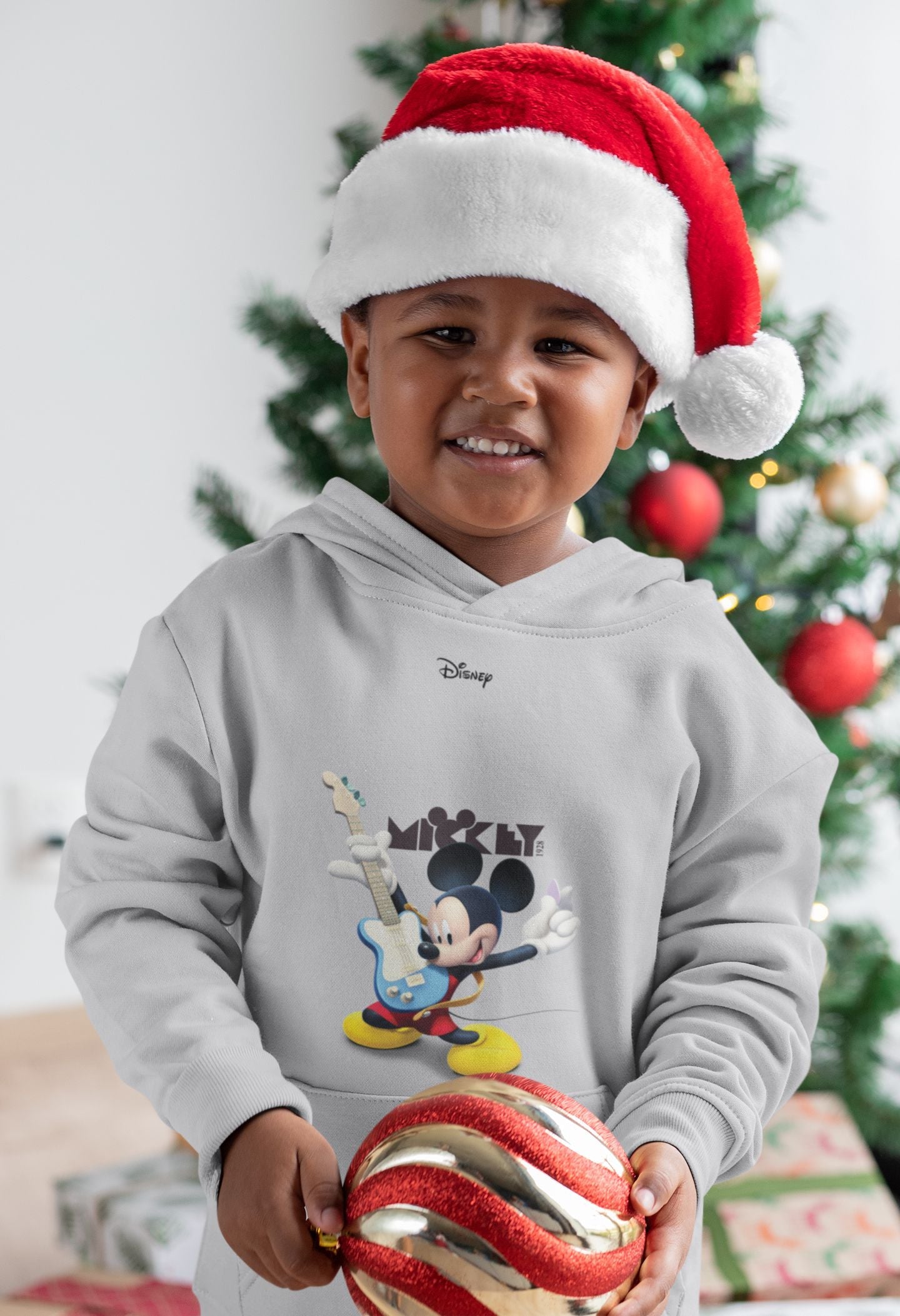 Playing Guitar Cartoon Boy Hoodies-FunkyTeesClub