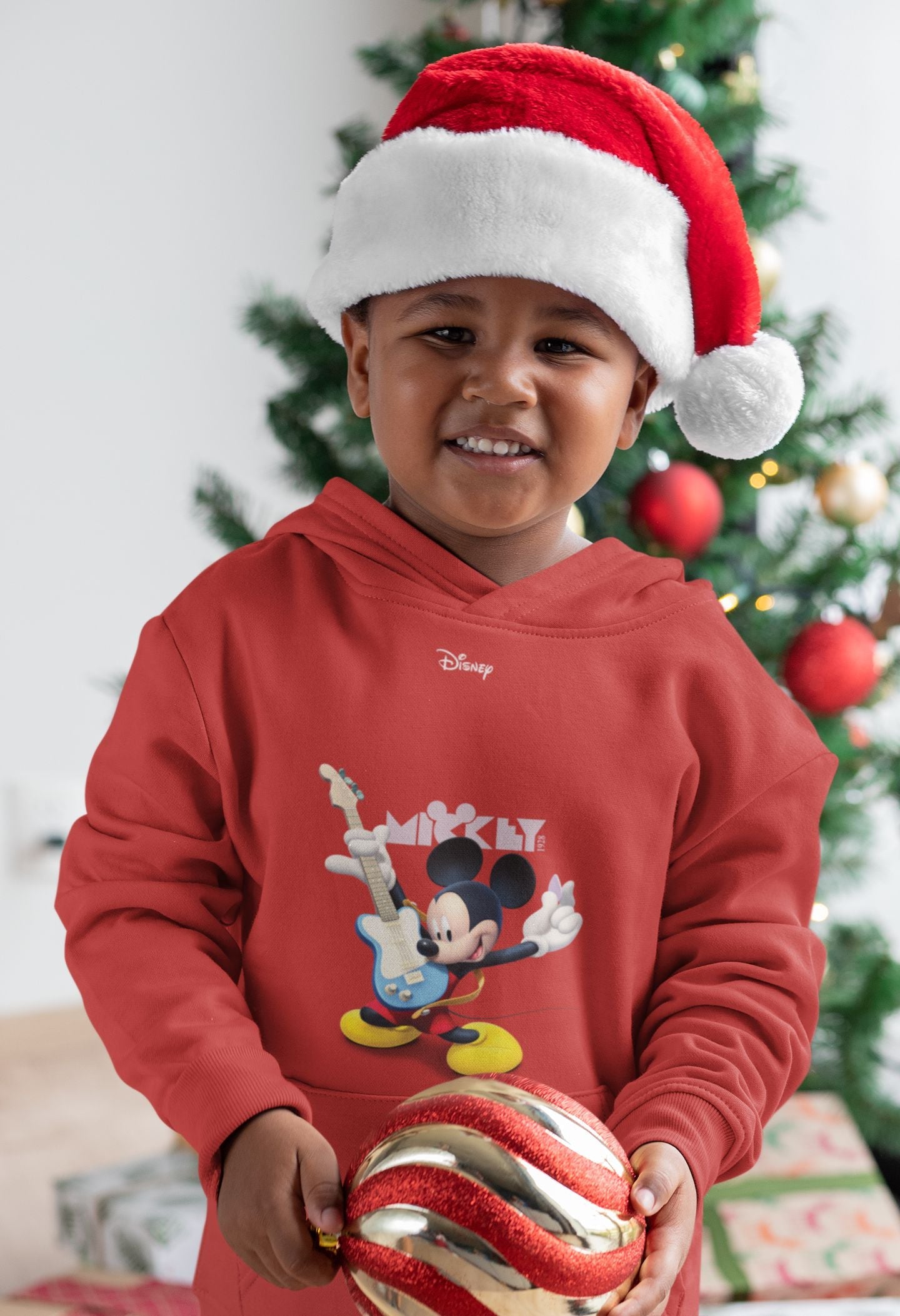 Playing Guitar Cartoon Boy Hoodies-FunkyTeesClub