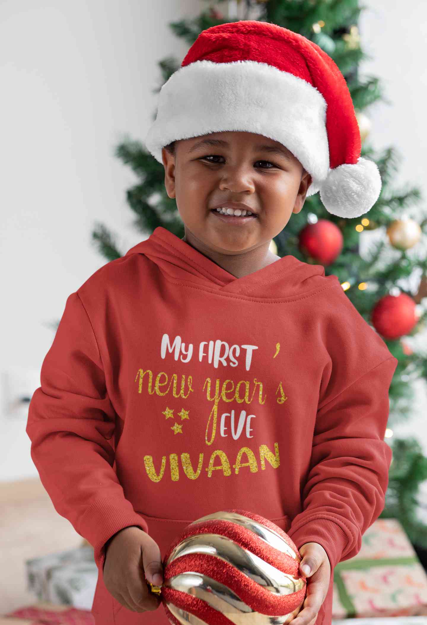 Customized Name My First New Year Boy Hoodies-FunkyTeesClub