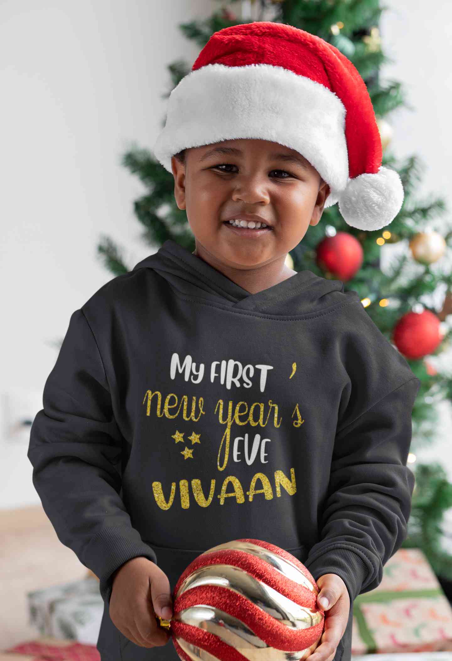 Customized Name My First New Year Boy Hoodies-FunkyTeesClub