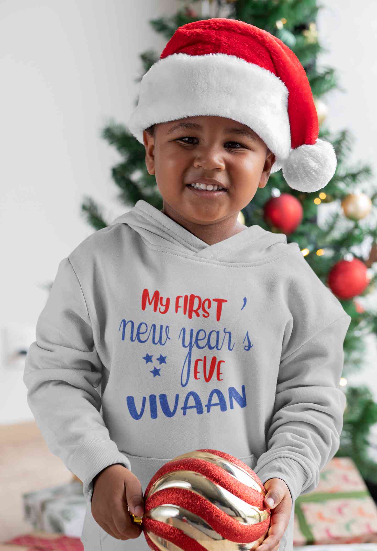 Customized Name My First New Year Boy Hoodies-FunkyTeesClub