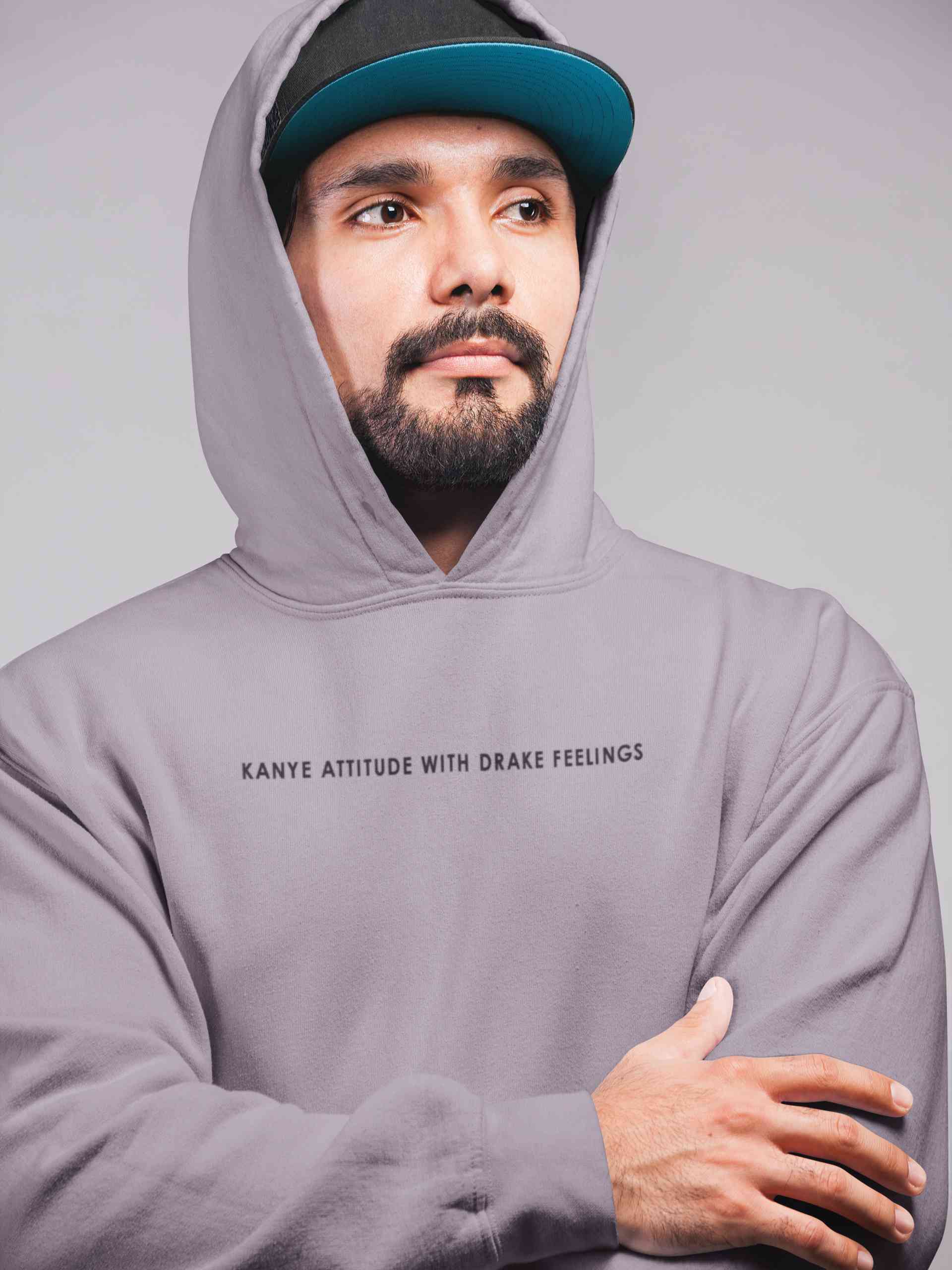 Kanye Attitude Minimals Men Hoodies-FunkyTeesClub