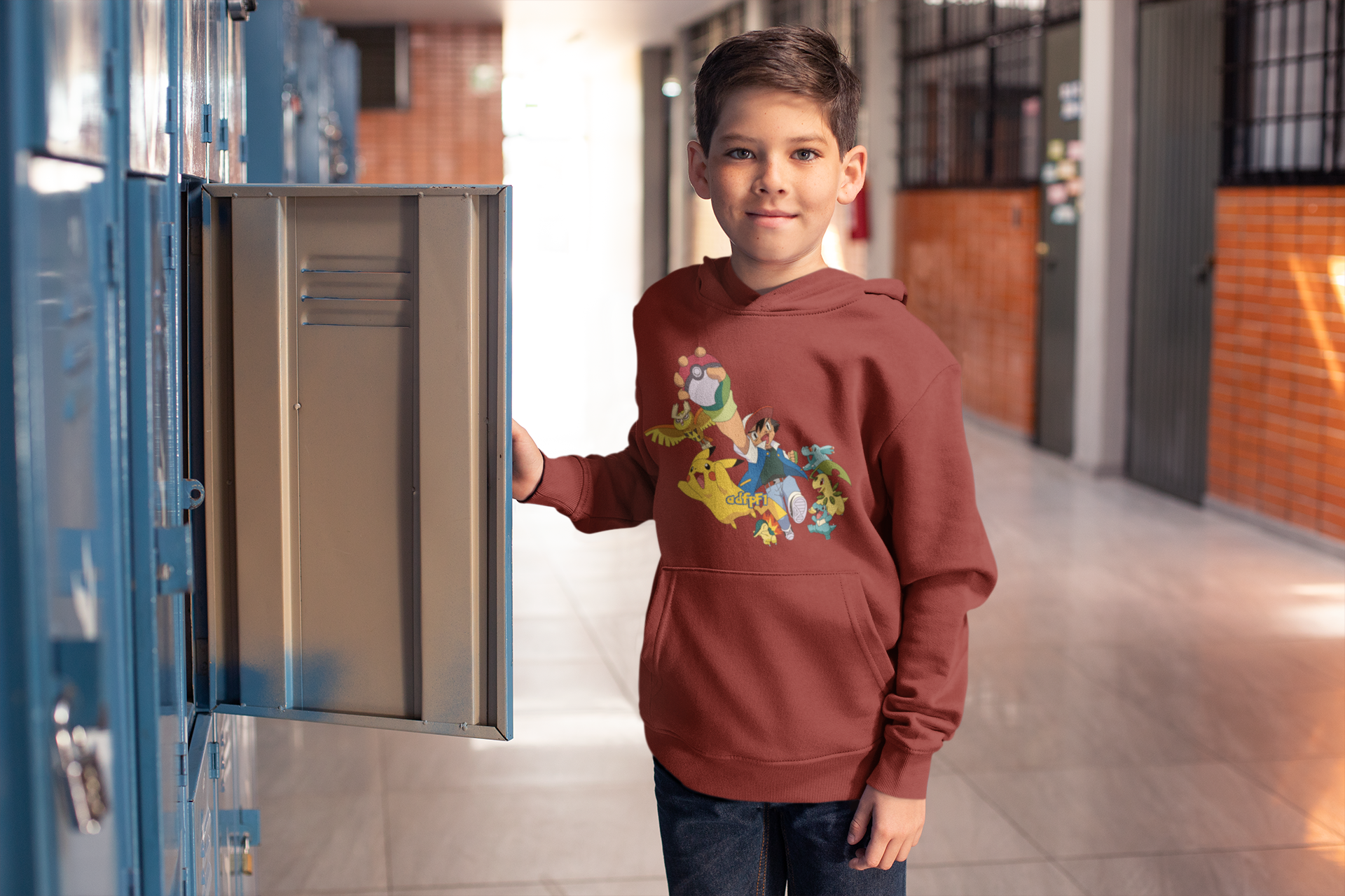 Cute Cartoon Boy Hoodies-FunkyTeesClub