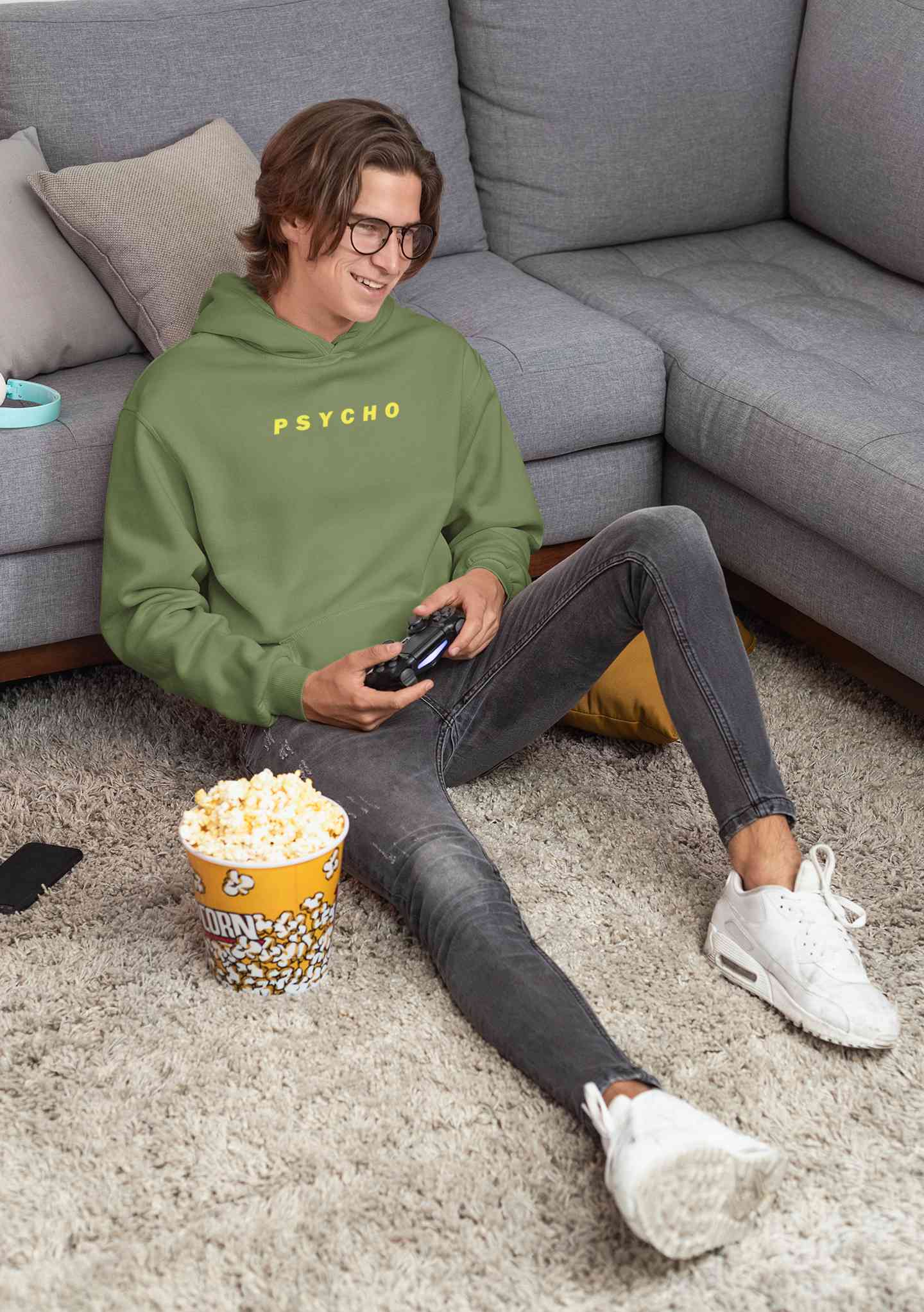 Psycho Minimals Men Hoodies-FunkyTeesClub