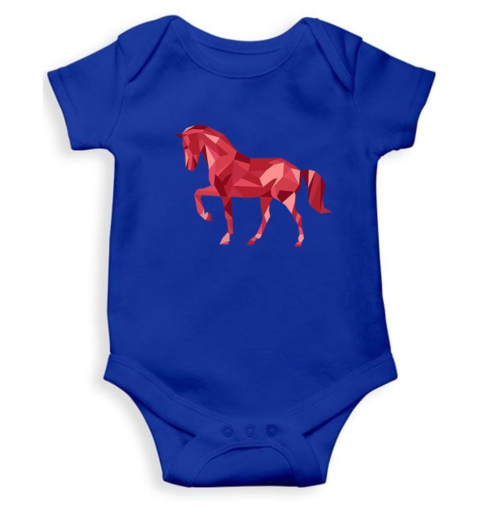 Horse Abstract Rompers for Baby Girl- FunkyTradition FunkyTradition