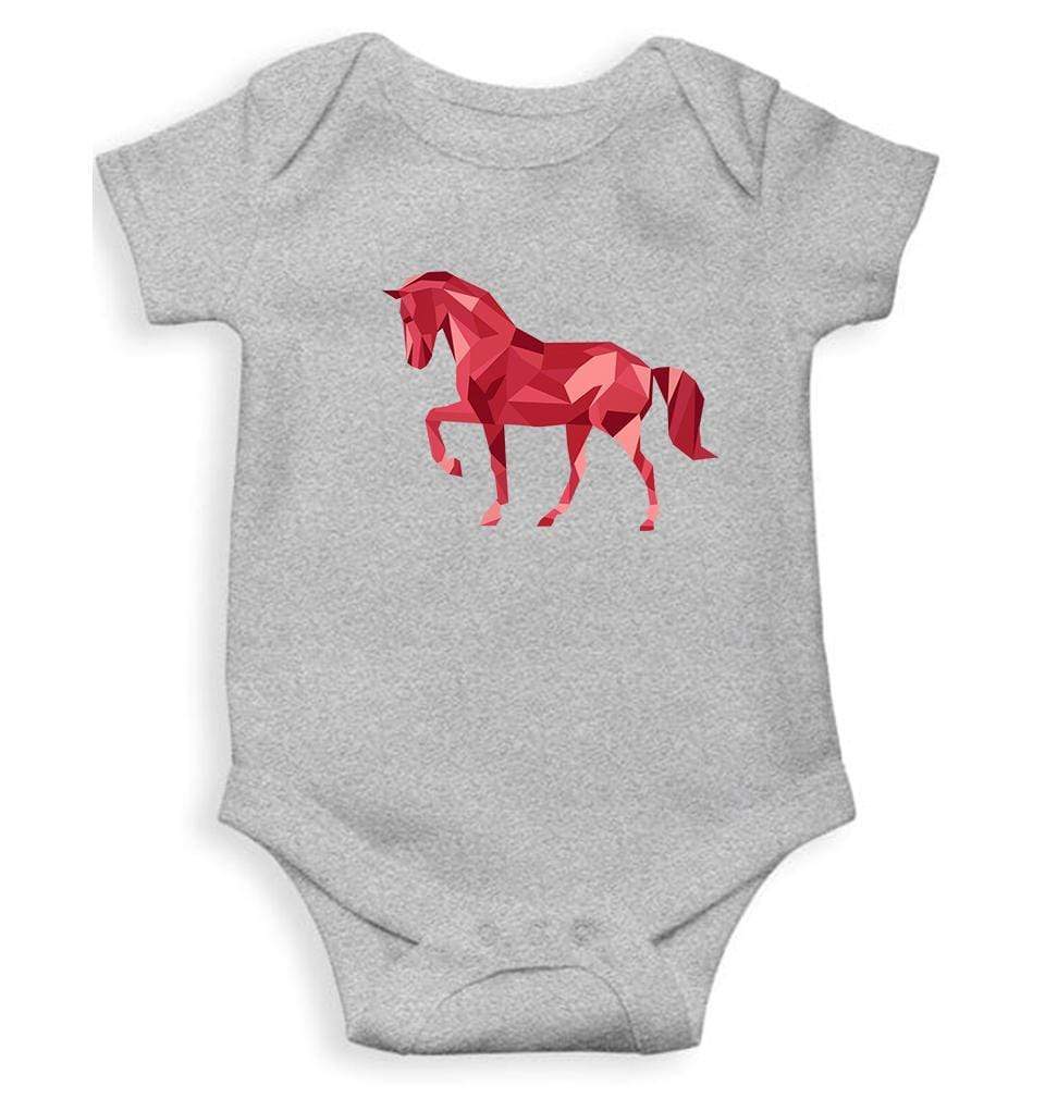 Horse Abstract Rompers for Baby Girl- FunkyTradition FunkyTradition