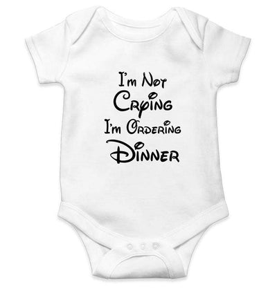 I am not crying I am ordering dinner Rompers for Baby Boy- FunkyTradition FunkyTradition