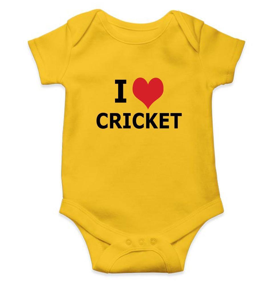 I Love Cricket Rompers for Baby Boy Rompers for Baby Boy - FunkyTradition FunkyTradition