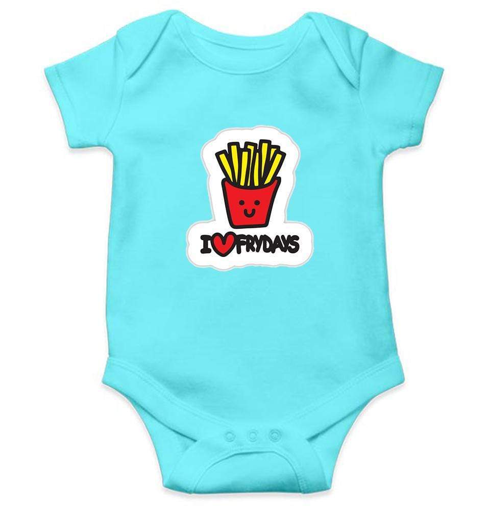 I Love Fry Days aka Fridays Rompers for Baby Girl- FunkyTradition FunkyTradition