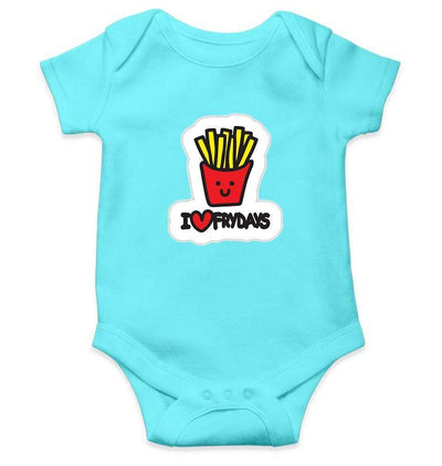 I Love Fry Days aka Fridays Rompers for Baby Girl- FunkyTradition FunkyTradition