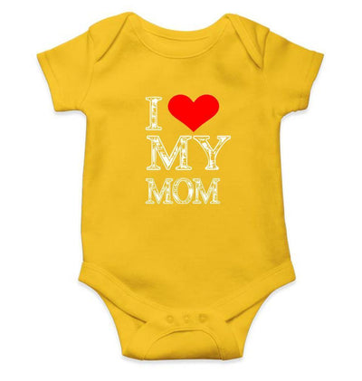 I Love My Mom Rompers for Baby Girl- FunkyTradition FunkyTradition