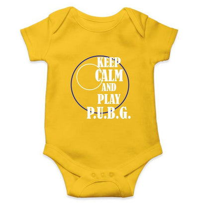 Keep Calm and Play PUBG Rompers for Baby Boy- FunkyTradition FunkyTradition