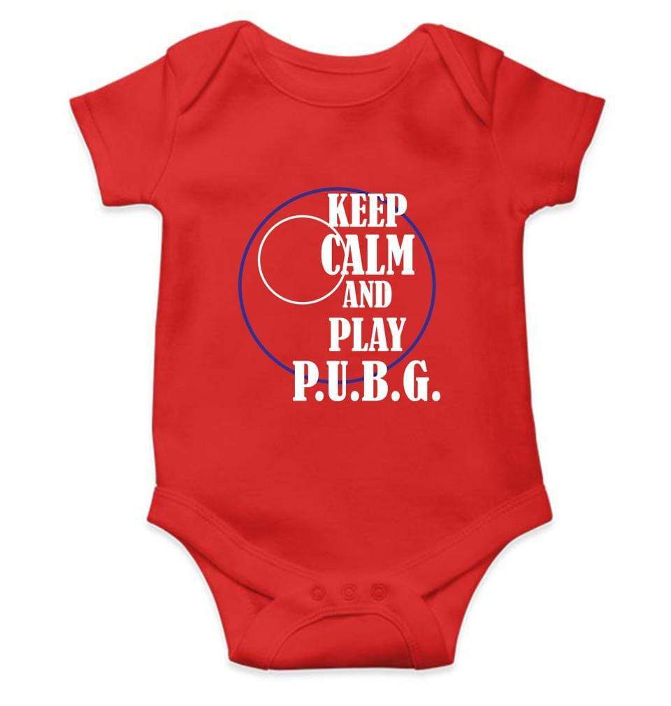 Keep Calm and Play PUBG Rompers for Baby Boy- FunkyTradition FunkyTradition
