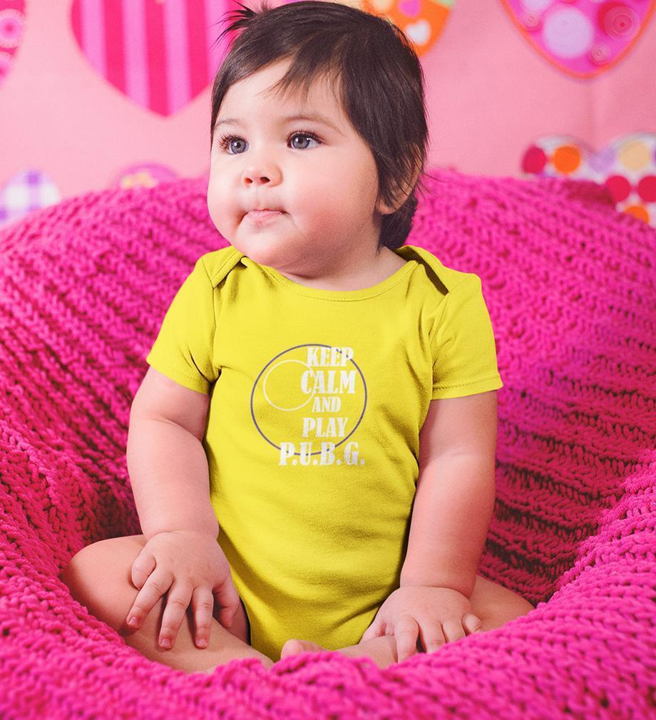 Keep Calm And Play PUBG Rompers for Baby Girl- FunkyTradition FunkyTradition