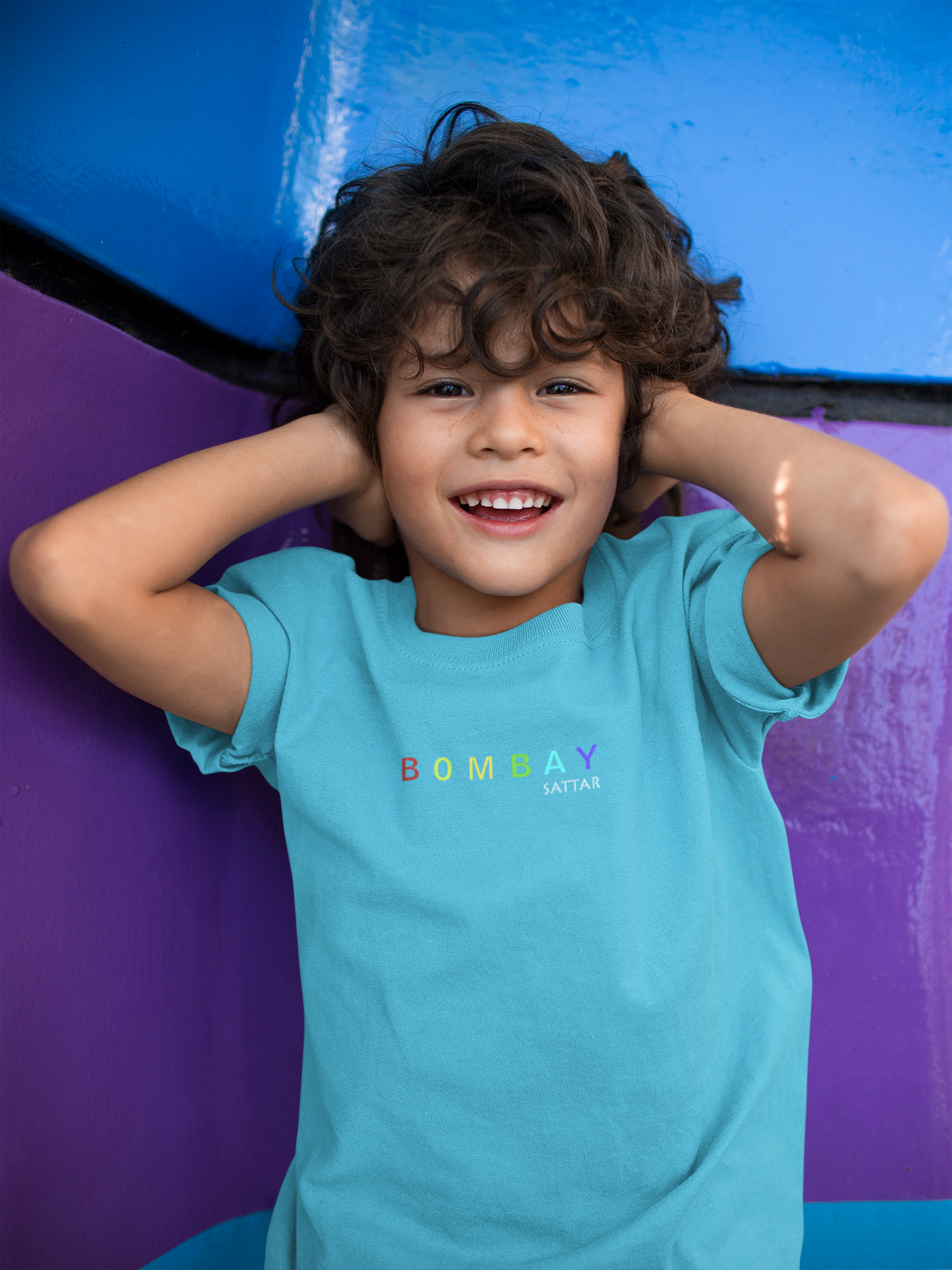 Bombay Sattar Minimals Half Sleeves T-Shirt for Boy-FunkyTeesClub