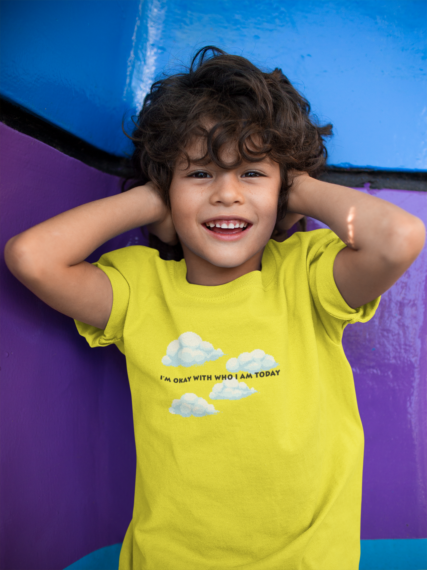 Its Okay Who I Am Today Minimals Half Sleeves T-Shirt for Boy-FunkyTeesClub
