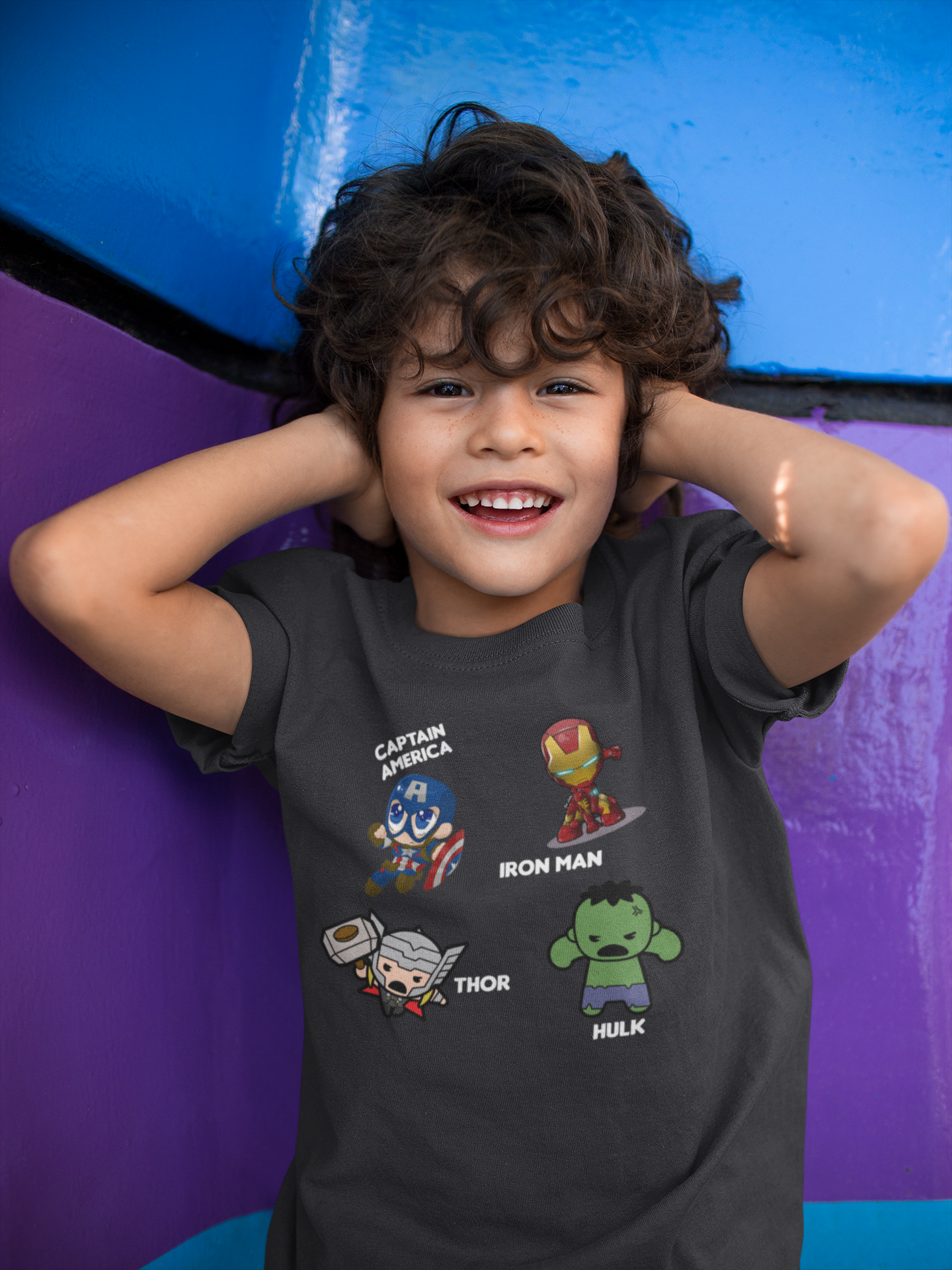 Super Heros Half Sleeves T-Shirt for Boy-FunkyTeesClub