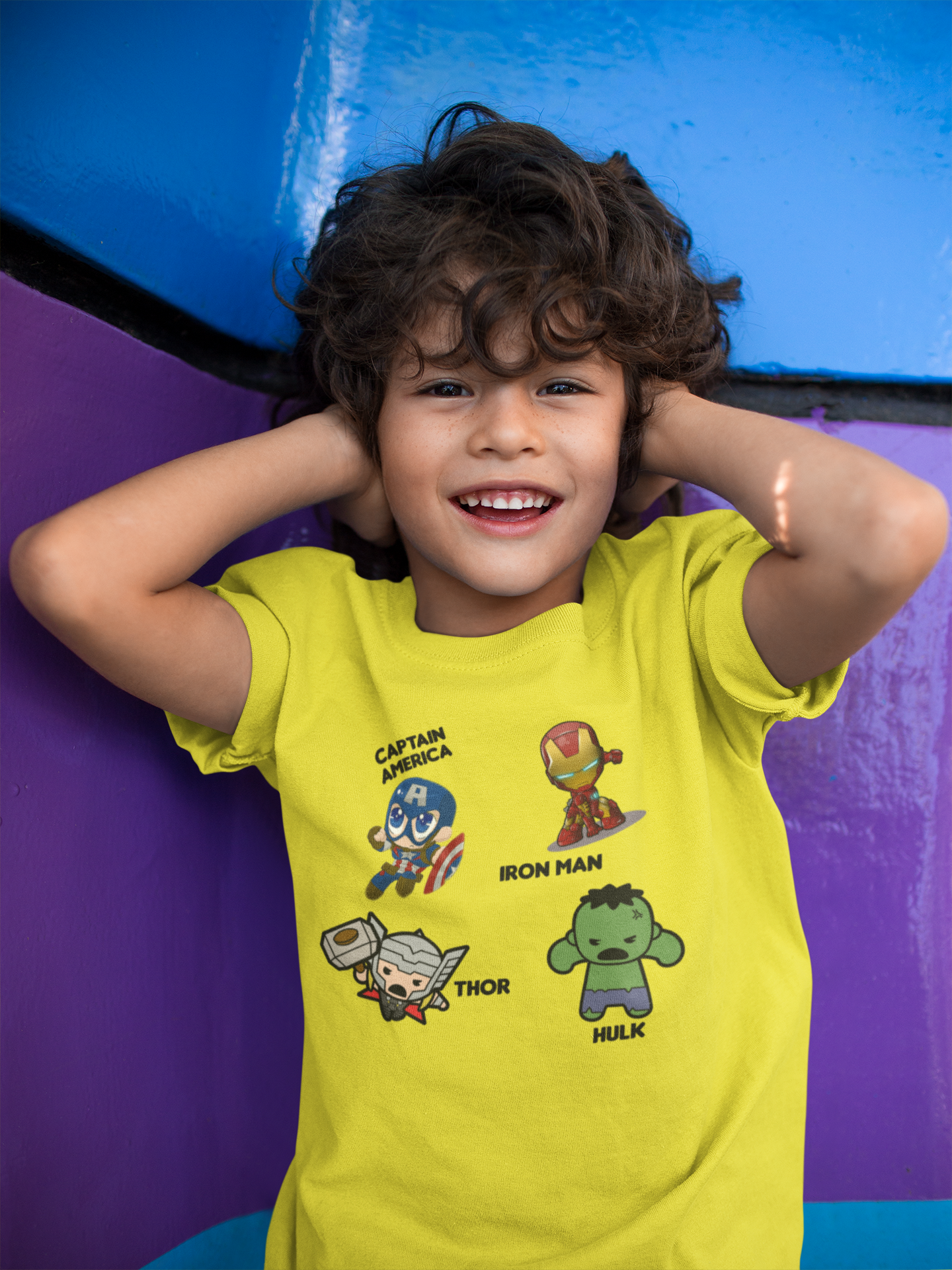 Super Heros Half Sleeves T-Shirt for Boy-FunkyTeesClub