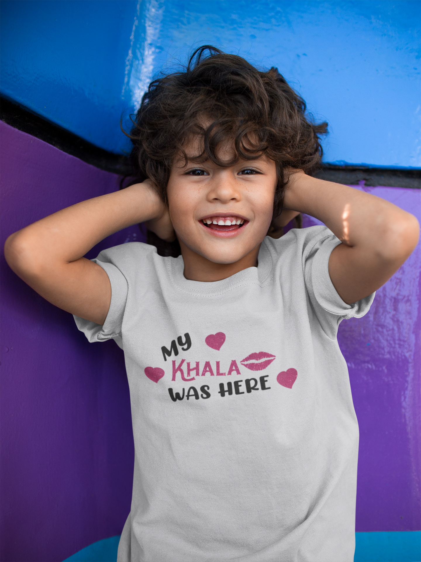 Khala Was Here Eid Half Sleeves T-Shirt for Boy-FunkyTeesClub