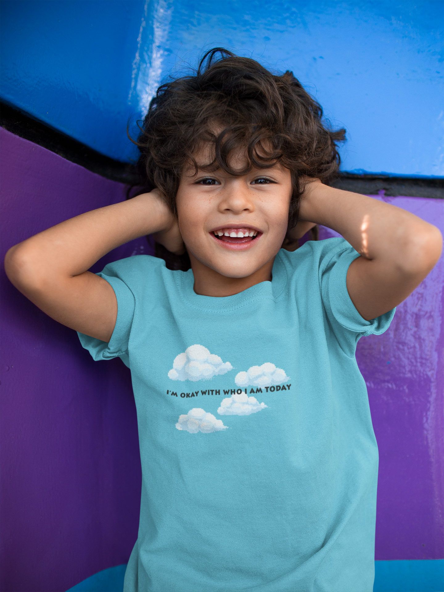 Its Okay Who I Am Today Minimals Half Sleeves T-Shirt for Boy-FunkyTeesClub