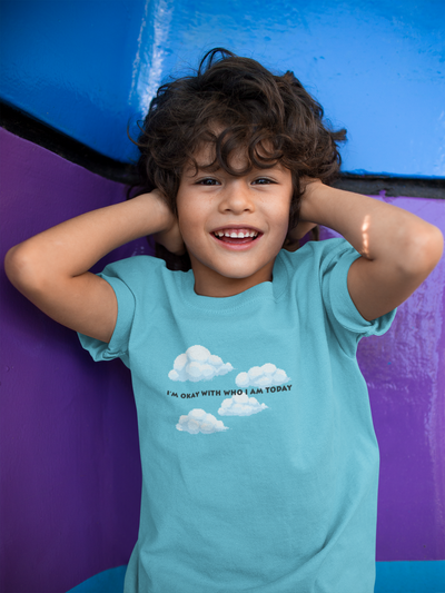 Its Okay Who I Am Today Minimals Half Sleeves T-Shirt for Boy-FunkyTeesClub