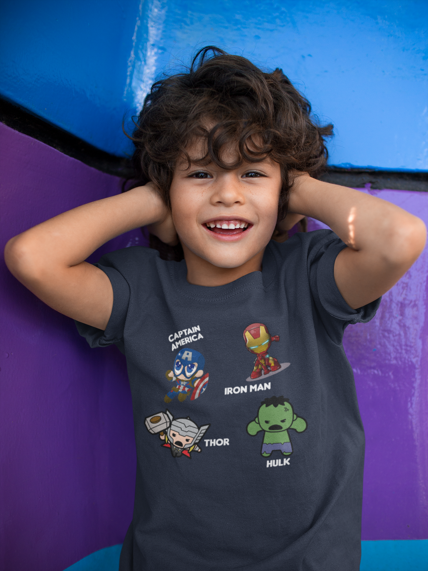 Super Heros Half Sleeves T-Shirt for Boy-FunkyTeesClub